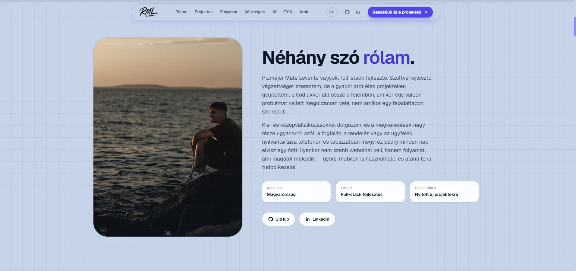 Modern, egyedi weboldal kisvállalkozásoknak
