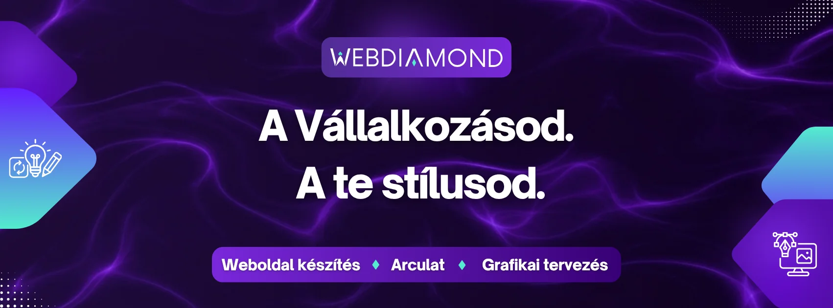 Modern weboldalak és arculatok. Grafikai anyagok tervezése (Névjegykártya, szórólap, plakát stb.)